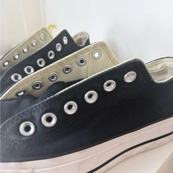 Converse Chuck Taylor All Star Platform Low Top Black White – Women’s Size 7.5 - Picture 8 of 14